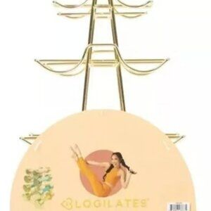 Blogilates Gold Weight Rack 4 Tier Dumbbell Holder Gold NEW